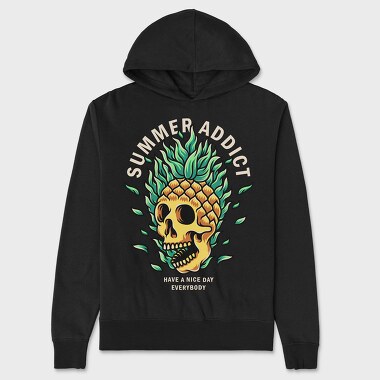 Summer Skull Paradise, Hanorac Oversize Barbati (Unisex)