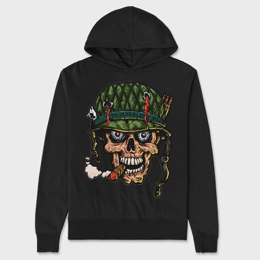 Hell And Back Skull, Hanorac Oversize Barbati (Unisex)