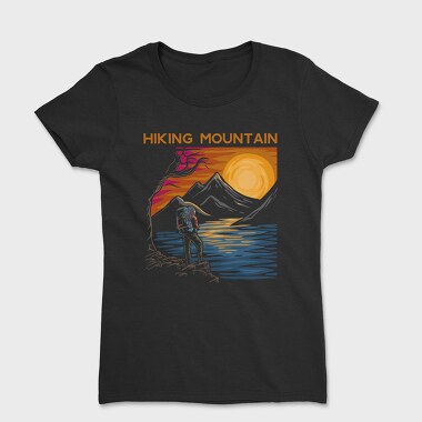 Hiking Mountain Sunset, Tricou Femei