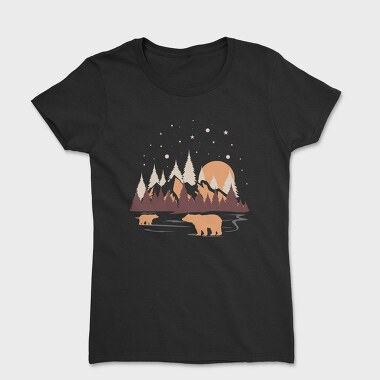 Mountain Bear Stroll, Tricou Femei
