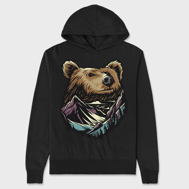 Mountain Bear, Hanorac Oversize Barbati (Unisex)