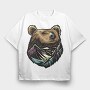 Mountain Bear, Tricou Oversize Barbati (Unisex)