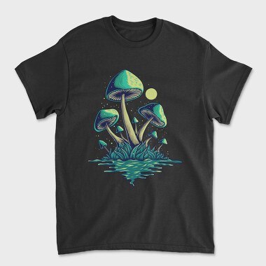 Mystic Mushroom Glow, Tricou Barbati (Unisex)