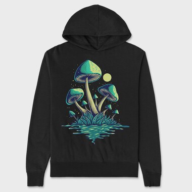 Mystic Mushroom Glow, Hanorac Oversize Barbati (Unisex)