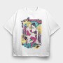 Neon Star Pin Up, Tricou Oversize Barbati (Unisex)