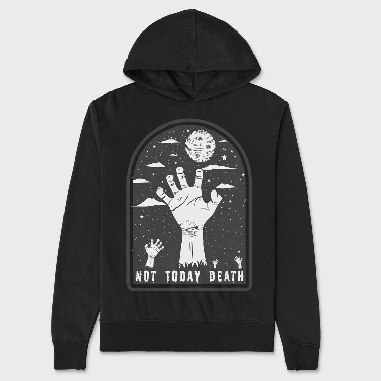 Not Today Death Hand, Hanorac Oversize Barbati (Unisex)