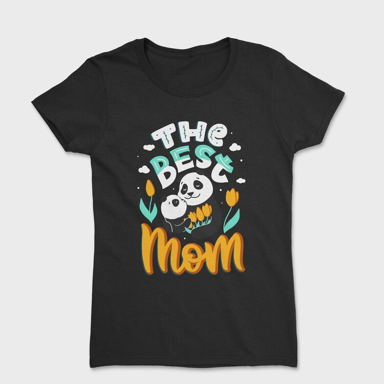 Panda Mom Tulips, Tricou Femei
