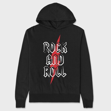 Red Lightning Bolt, Hanorac Oversize Barbati (Unisex)