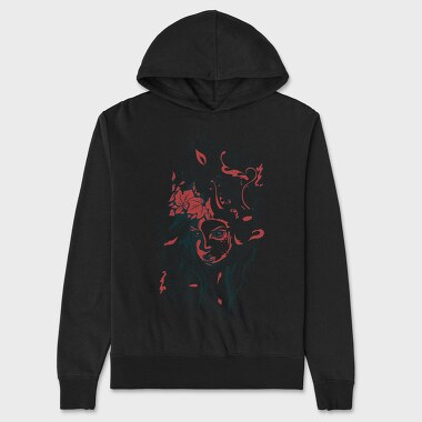 Red Rose Queen, Hanorac Oversize Barbati (Unisex)
