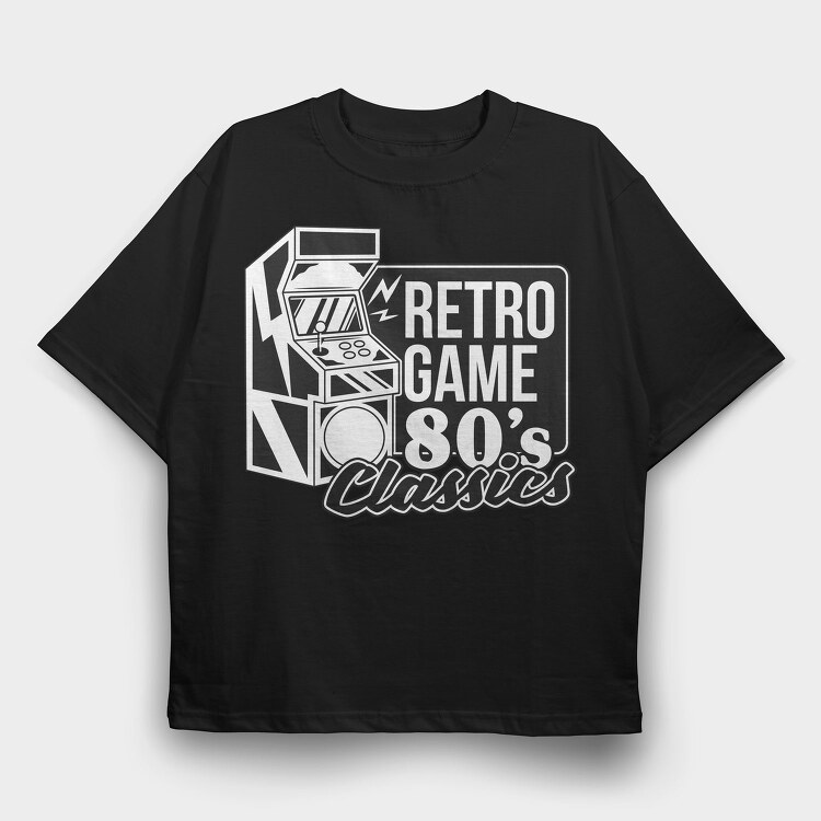 Retro Arcade Classics, Tricou Oversize Barbati (Unisex)