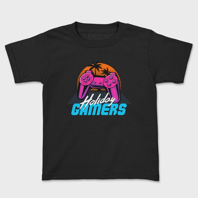 Retro Beach Gamers, Tricou Copii
