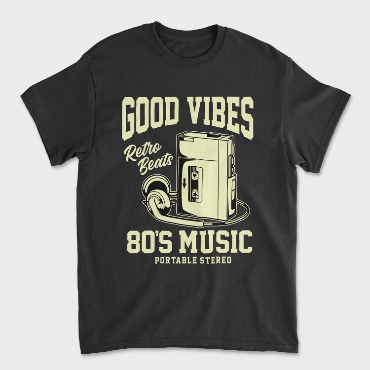 Retro Cassette Beats, Tricou Barbati (Unisex)