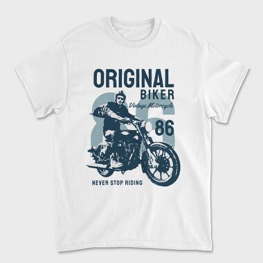 Original Biker 86, Tricou Barbati (Unisex)
