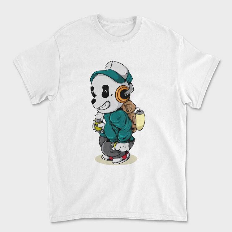 Panda Pilot, Tricou Barbati (Unisex)