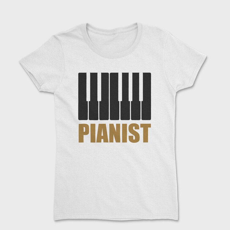 Piano Keys Gold, Tricou Femei