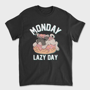 Pug Donut Monday, Tricou Barbati (Unisex)