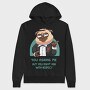 Pug In Tuxedo, Hanorac Oversize Barbati (Unisex)