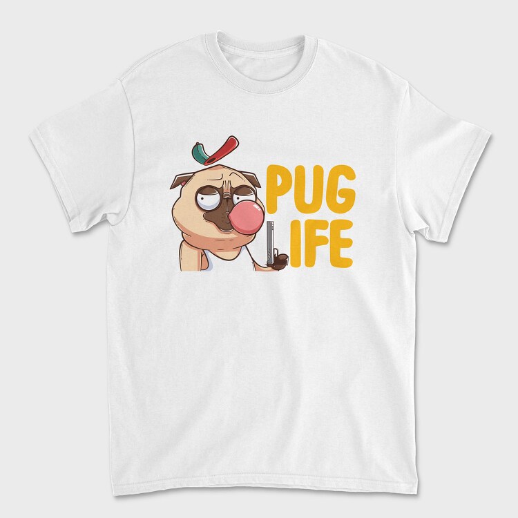 Pug Life Bubble, Tricou Barbati (Unisex)