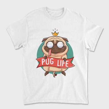 Pug Life King, Tricou Barbati (Unisex)