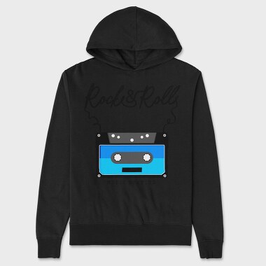 Rock And Roll Cassette, Hanorac Oversize Barbati (Unisex)