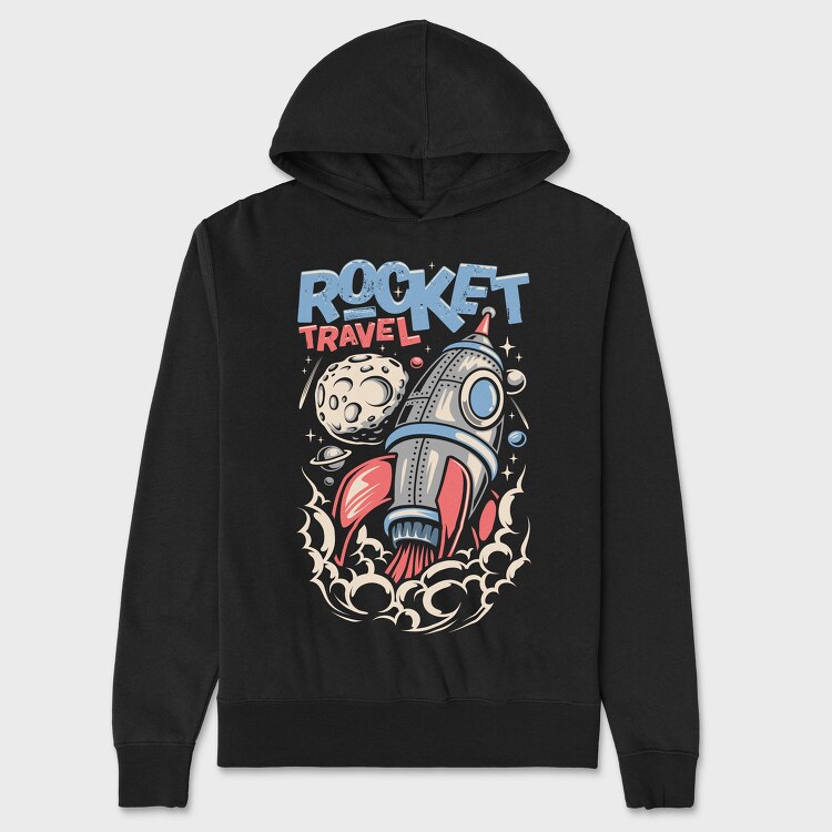 Rocket Travel Blastoff, Hanorac Oversize Barbati (Unisex)