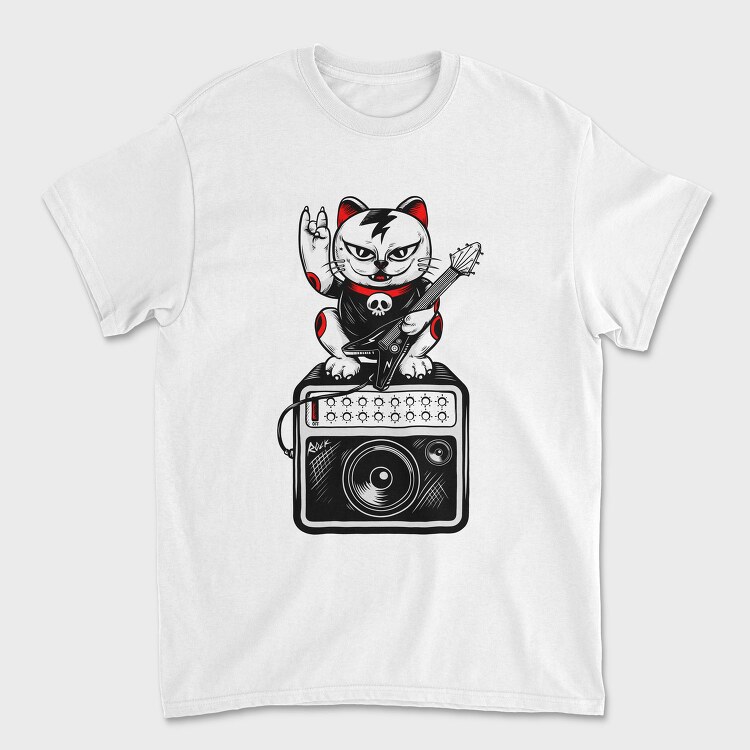 Rockin Kitty, Tricou Barbati (Unisex)