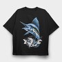 Sailfish Splash, Tricou Oversize Barbati (Unisex)