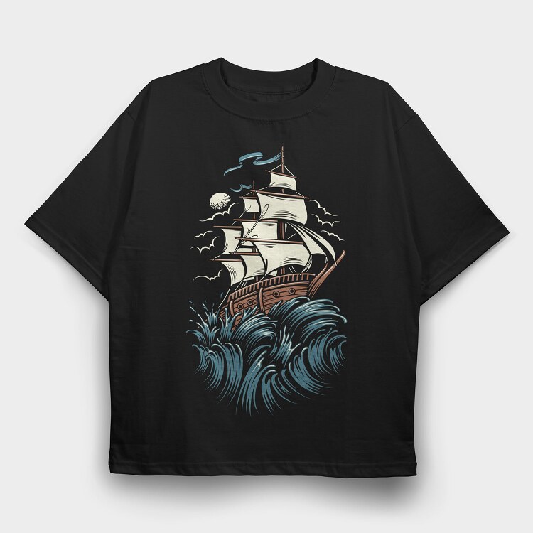 Sailors Storm, Tricou Oversize Barbati (Unisex)
