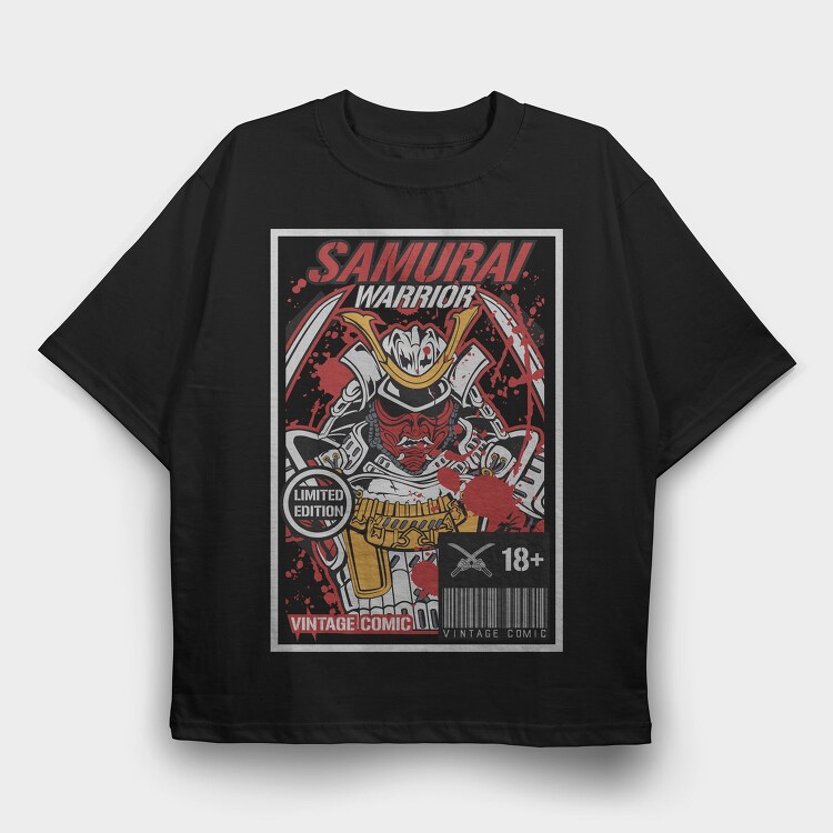 Samurai Warrior Edition, Tricou Oversize Barbati (Unisex)