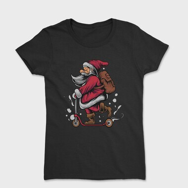 Santa Scootin, Tricou Femei