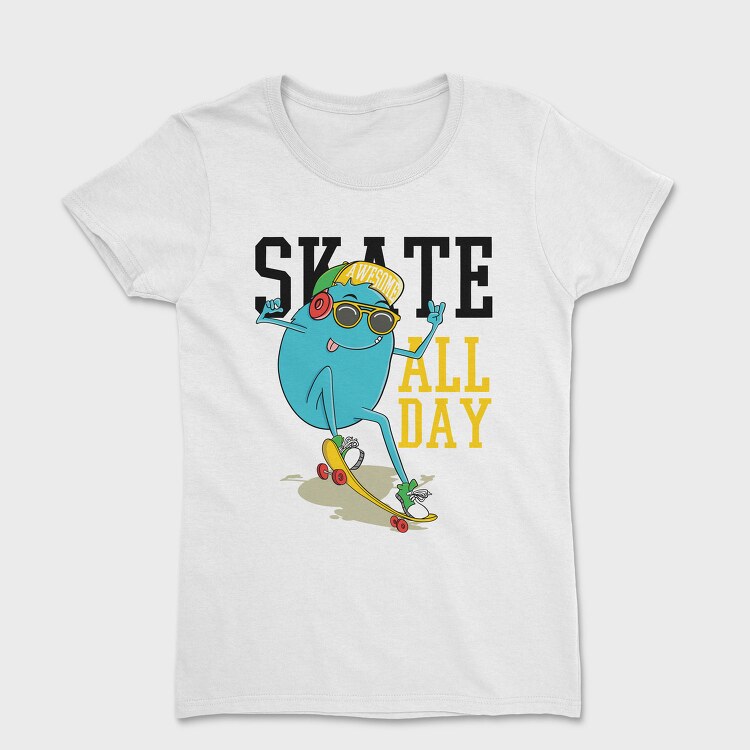 Skate All Day, Tricou Femei