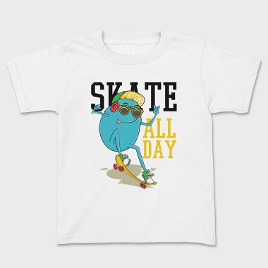 Skate All Day, Tricou Copii