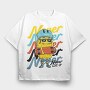 Skate Monster, Tricou Oversize Barbati (Unisex)