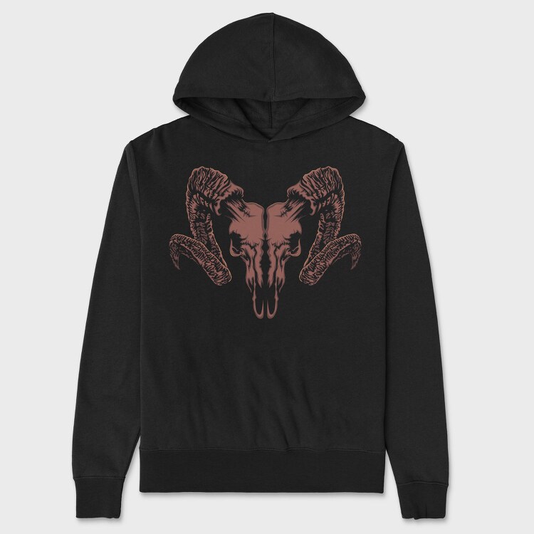 Skull Wings, Hanorac Oversize Barbati (Unisex)