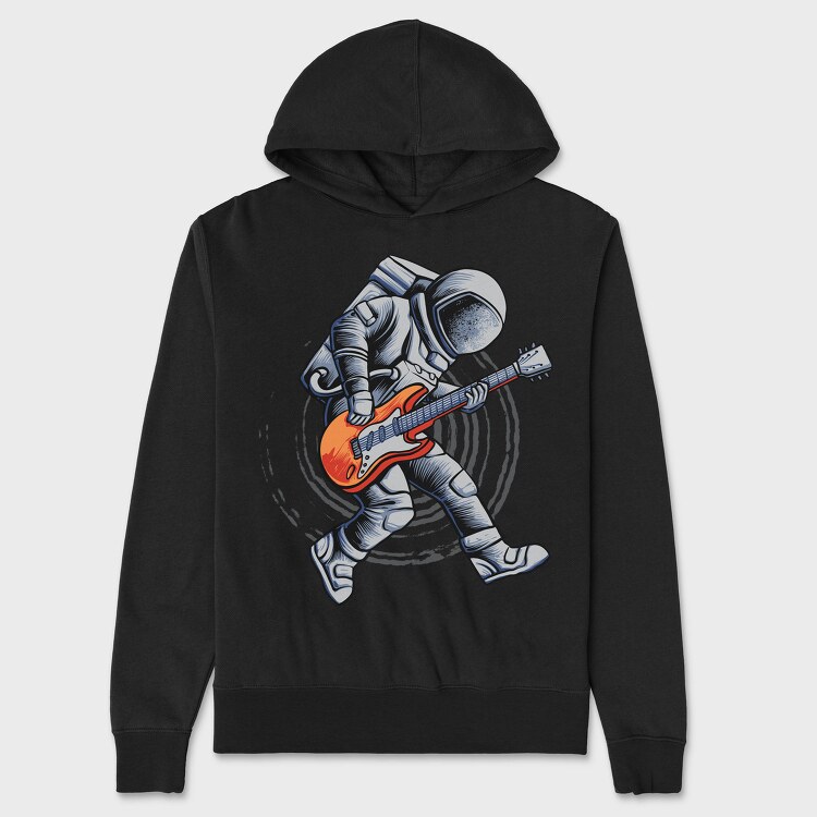 Space Guitar Astronaut, Hanorac Oversize Barbati (Unisex)