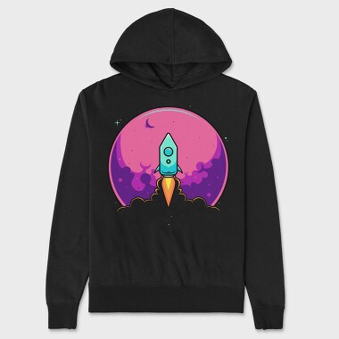 Space Rocket Blast, Hanorac Oversize Barbati (Unisex)