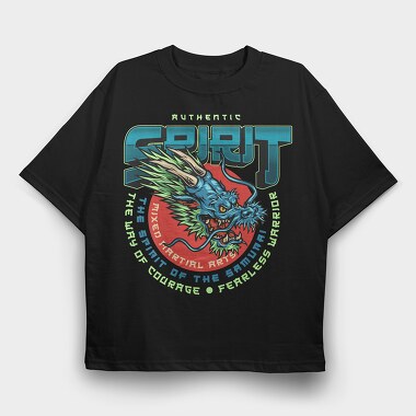 Spirit Of The Samurai, Tricou Oversize Barbati (Unisex)