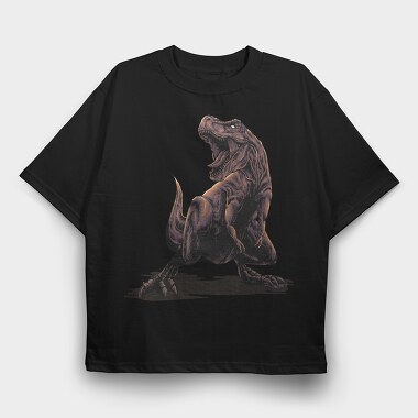 T Rex Roar 3, Tricou Oversize Barbati (Unisex)