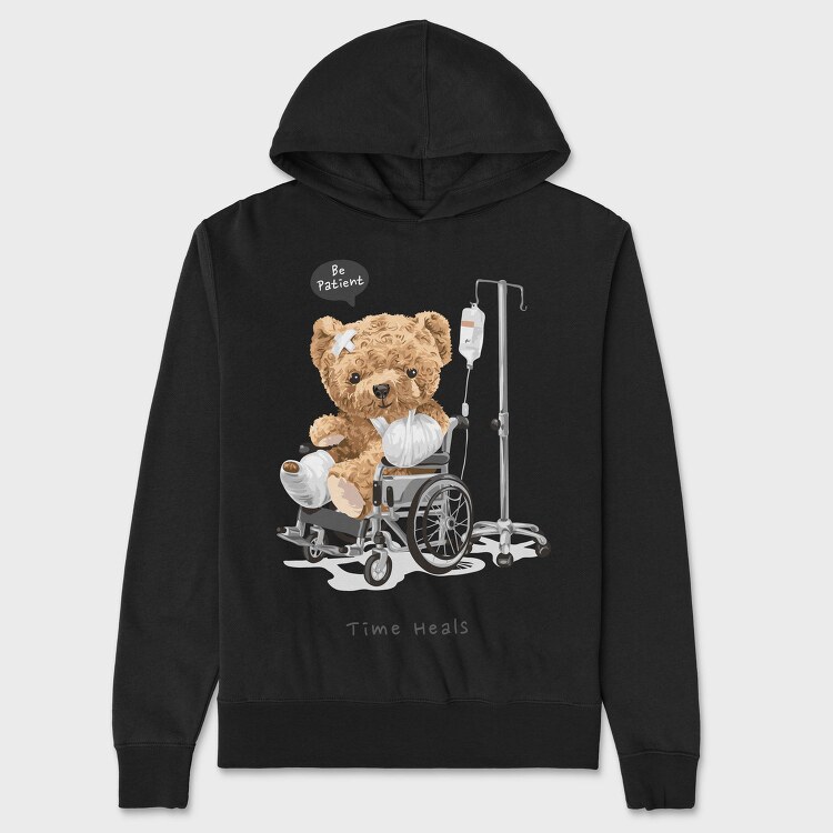 Teddy Bear Recovery, Hanorac Oversize Barbati (Unisex)