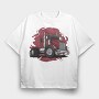 Truck Teeth Danger, Tricou Oversize Barbati (Unisex)