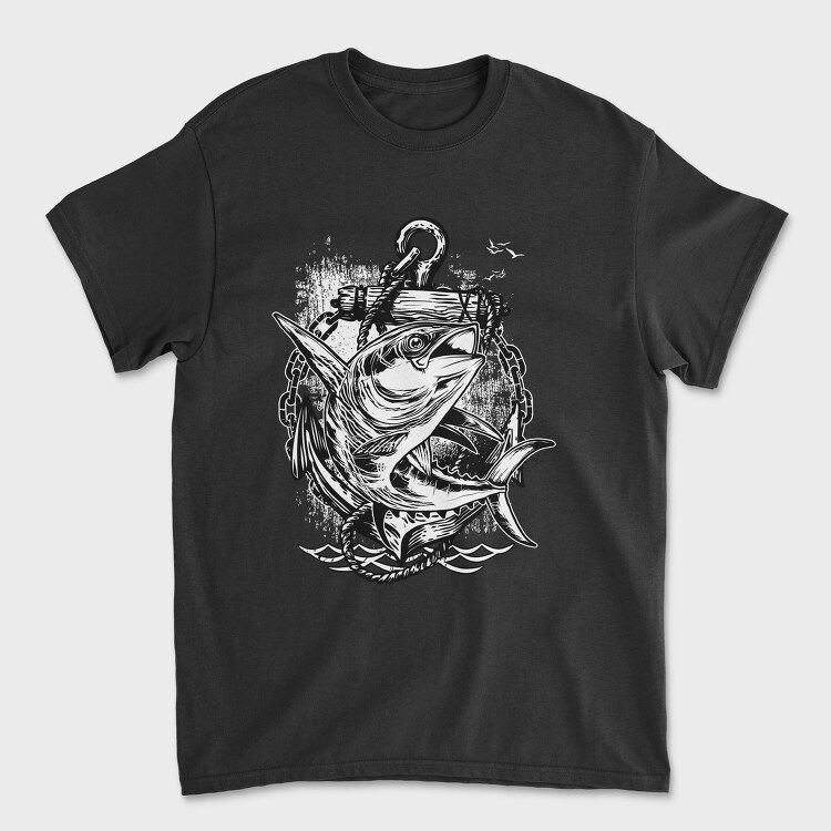 Tuna Anchor Hunt, Tricou Barbati (Unisex)