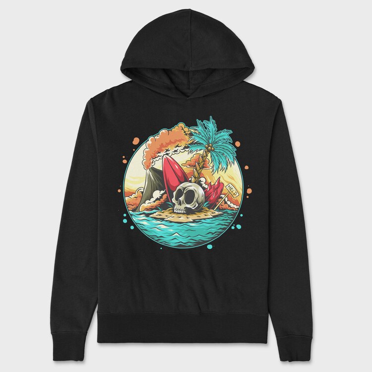 Volcano Skull Rescue, Hanorac Oversize Barbati (Unisex)