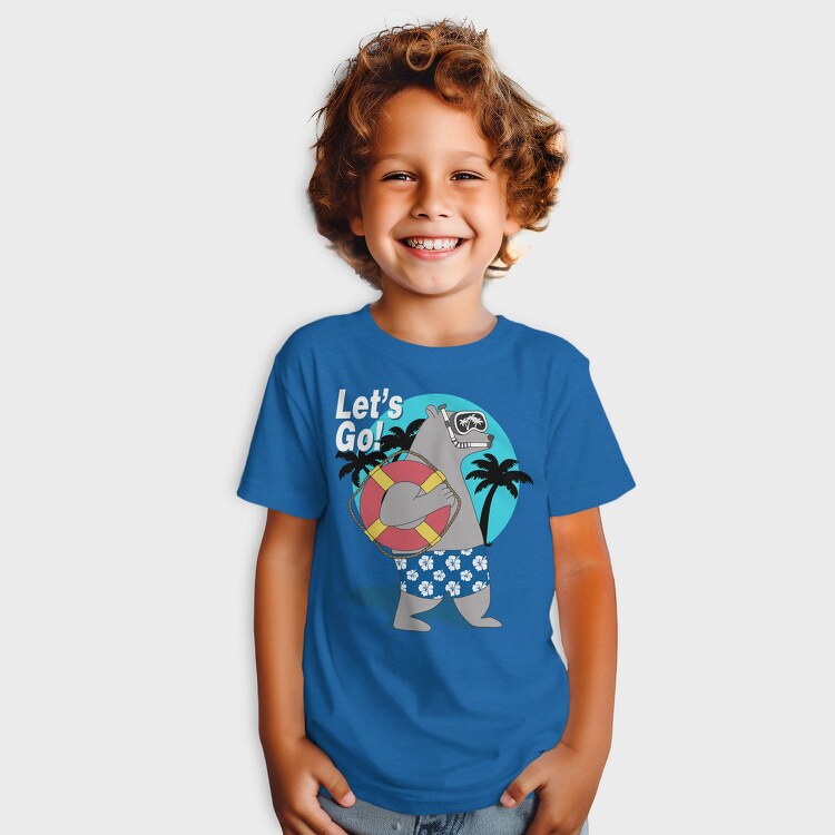 Lets Go Snorkel Bear, Tricou Copii