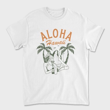 Aloha Hawaii, Tricou Barbati (Unisex)