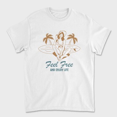 Feel Free, Tricou Barbati (Unisex)