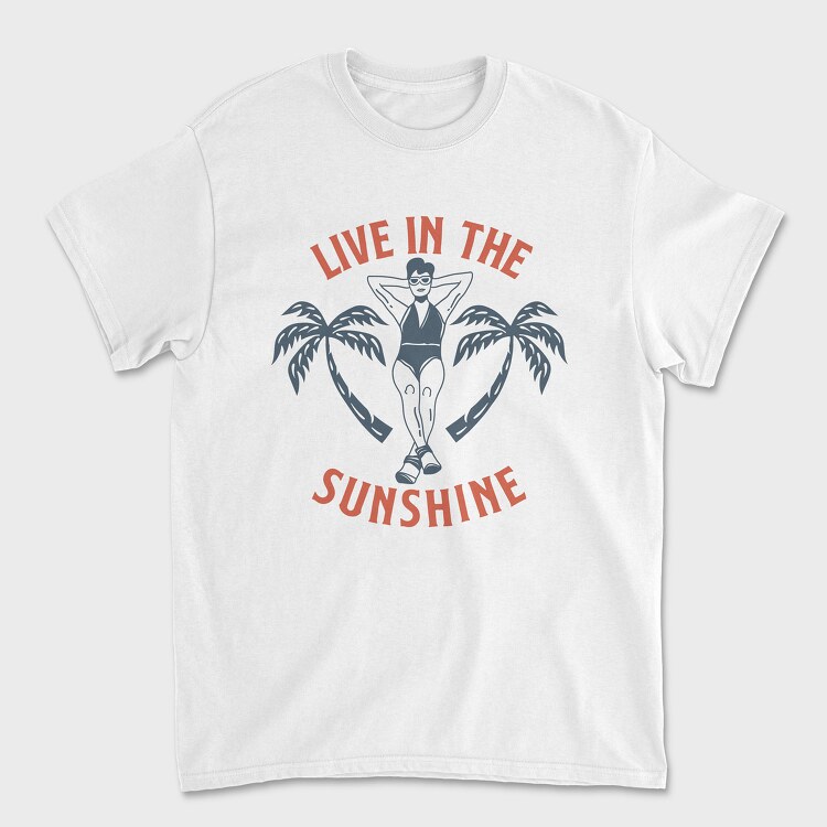 Live in the Sunshine, Tricou Barbati (Unisex)