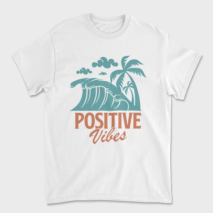 Positive Vibes, Tricou Barbati (Unisex)