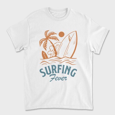 Surfing Fever, Tricou Barbati (Unisex)