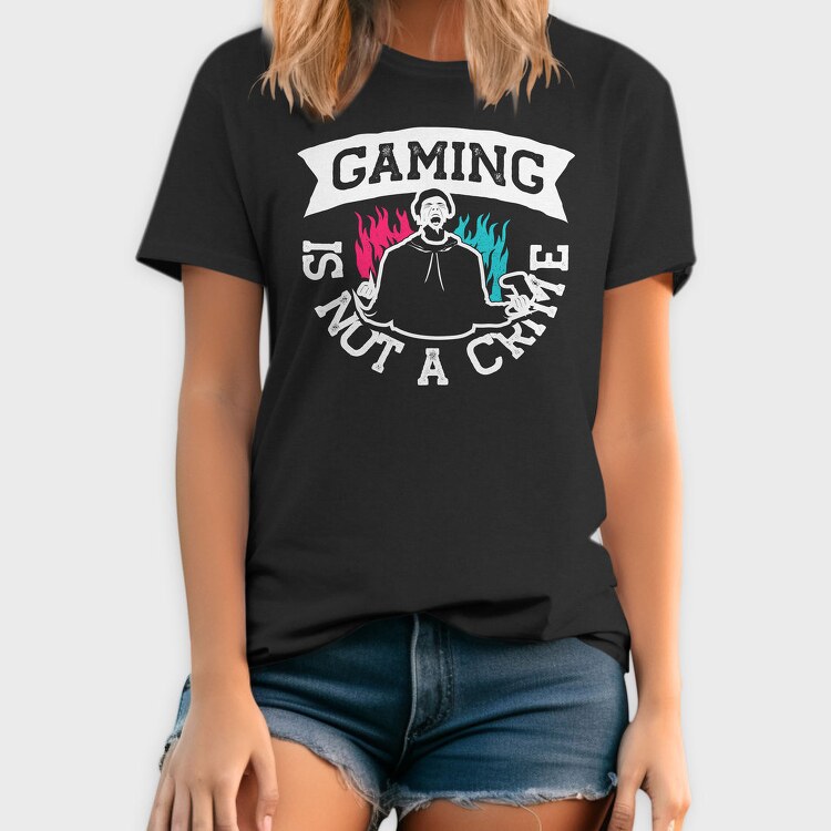 Gaming Flames, Tricou Barbati (Unisex)