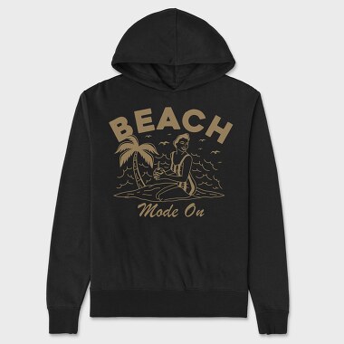 Beach Mode On, Hanorac Oversize Barbati (Unisex)